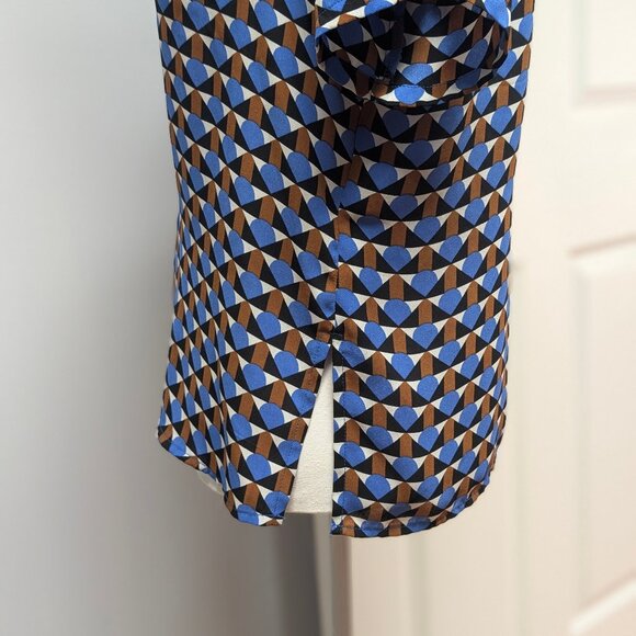 Carolina Belle Geometric Patterned Blouse Size S - Picture 3 of 6